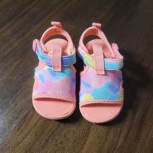 Cat and Jack Baby Girl Water Sandals  Tie Dye‎ Size 5